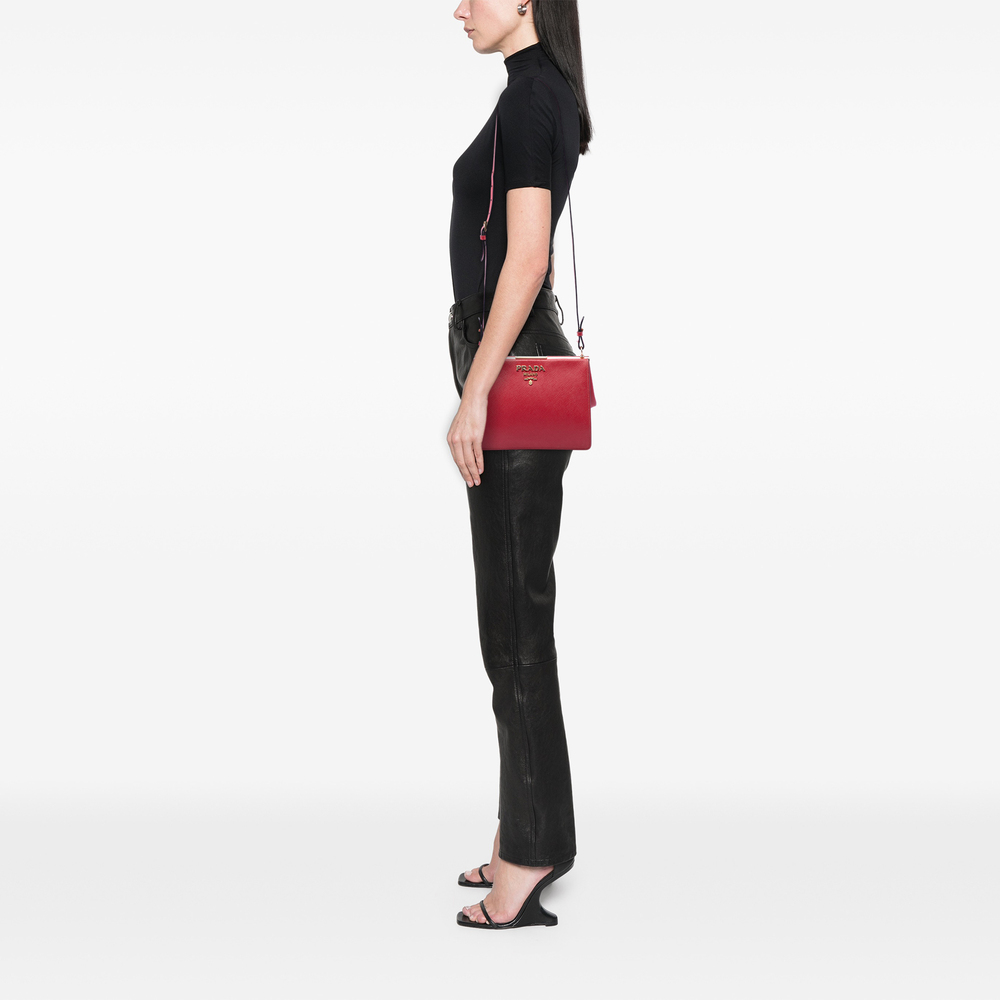Pre-Loved Prada Saffiano and City Calf Light Frame Crossbody - Picture 6 of 6